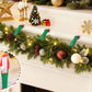 🎄🔥🎁Nyhet 50 % RABATT🔥🎅 Självhäftande krokar med jultomtemotiv (12-pack) – inga borrar, inga spikar, bara dra av, klistra fast och häng upp