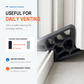 🚪 Köp 1 få 1 gratis 🛡️ Secure Track Door Stop – säker dörrstopp, stötdämpande & minimalistisk design – perfekt för skjutdörrar, fönster och balkongdörrar ✨🏠