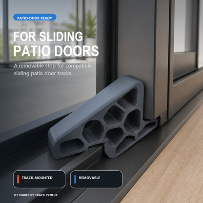 🚪 Köp 1 få 1 gratis 🛡️ Secure Track Door Stop – säker dörrstopp, stötdämpande & minimalistisk design – perfekt för skjutdörrar, fönster och balkongdörrar ✨🏠