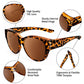 🥳2026 HOT SALE🥳💞50K+ SOLD!😎👓 50% OFF! UV400 Sunglasses – Fit over prescription glasses, stylish & comfy. Polarized, glare‑free. Perfect for driving & sunny days! 🛡️✨