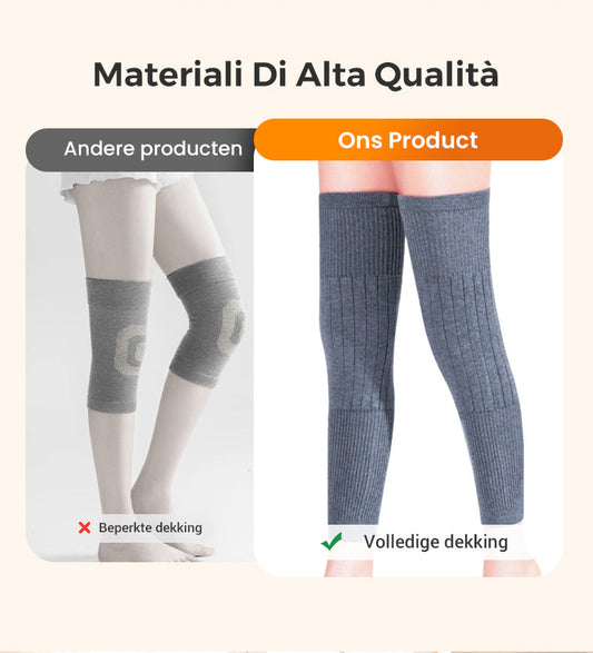 Universella Kallskyddande Förstärkta Knäskydd med Fuskpäls