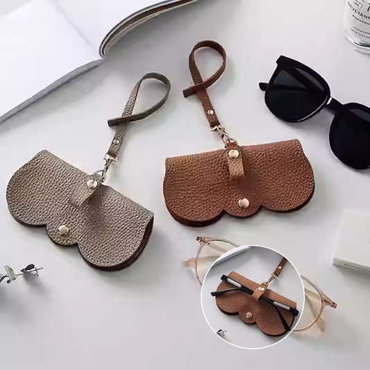 ✨Solglasögon i mjukt läder Bag👓️