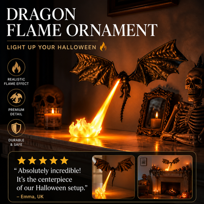 🔥🎁Nyhet 50 % RABATT🔥🐉 Skapa kuslig Halloweenstämning direkt – skrämmande drakdekoration som verkligen drar blickarna till sig