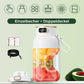 🔥🎁Nyhet 50 % RABATT🔥🍎🍓🍉2-i-1-juicekopp 🍹 Drick direkt efter juicepressning. Stor kapacitet, digital skärm, design med flera blad. 🏋️