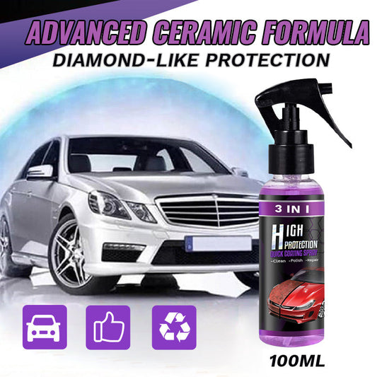 😍(Köp 2 och få 1 gratis )😍--🚗3-IN-1 Spray för snabb billackering med högt skydd