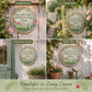 🌸 50 % RABATT NU! 🌿 Rund Trädgårdsskylt i Metall – “Leave Room in Your Garden for the Angels to Dance” ✨