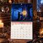 🔥🎁Köp 2 få 1 gratis🔥Häxkalendern 2027 – väggkalender – 12-månaders mystisk häxkalender, väggkalender med motiv från den förtrollade skogen för alla som älskar wicca, häxkonst och magi