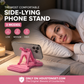 📱🔥🎁Köp 2 få 1 gratis🔥 Telefonstativ med flera vinklar som passar för liggande ställning – justerbar telefonhållare för skrivbord med tre lägen, stabilt stöd för handsfree-användning i sängen, på soffan och vid skrivbordet