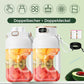 🔥🎁Nyhet 50 % RABATT🔥🍎🍓🍉2-i-1-juicekopp 🍹 Drick direkt efter juicepressning. Stor kapacitet, digital skärm, design med flera blad. 🏋️