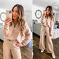 🔥Dames Zachte en Comfortabele 2-delige Loungewear Set