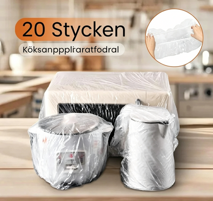 Köp 2  få 1 gratis🔥✨Skyddsöverdrag för köksapparater – flexibla, transparenta, återanvändbara, 20-pack! 📦✨