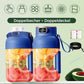🔥🎁Nyhet 50 % RABATT🔥🍎🍓🍉2-i-1-juicekopp 🍹 Drick direkt efter juicepressning. Stor kapacitet, digital skärm, design med flera blad. 🏋️
