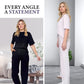 ✨50% rabatt✨Chic topp och matchande byxor för kvinnor 2-delad outfit