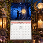 🔥🎁Köp 2 få 1 gratis🔥Häxkalendern 2027 – väggkalender – 12-månaders mystisk häxkalender, väggkalender med motiv från den förtrollade skogen för alla som älskar wicca, häxkonst och magi