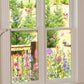 Färgglada Blombukett Fönsterdekal