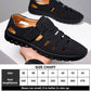 🔥🎁Nyhet 50 % RABATT🔥Fashionabla läder ihåliga sandaler