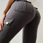 Sexiga stretchleggings med ficka för kvinnor Fitness Träningsbyxor🔥BYGG 2 GRATIS FRAKT🔥🔥