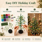 🎄 50% RABATT NU! DIY‑kit med pärlgran – komplett set med pärlor, ängeldekoration & instruktioner – skapa din egen glittrande juldekoration – perfekt present och pysselprojekt för hela familjen 🎅✨