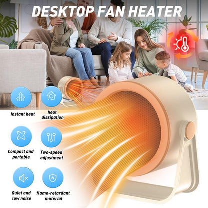♨️SISTA DAGEN REA 50% RABATT!!⚡50 000+ SÅLDA!❄️2026 Bärbar Snabbvärmevärmare – Utomhus & Skrivbords Mini Radiator