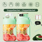 🔥🎁Nyhet 50 % RABATT🔥🍎🍓🍉2-i-1-juicekopp 🍹 Drick direkt efter juicepressning. Stor kapacitet, digital skärm, design med flera blad. 🏋️