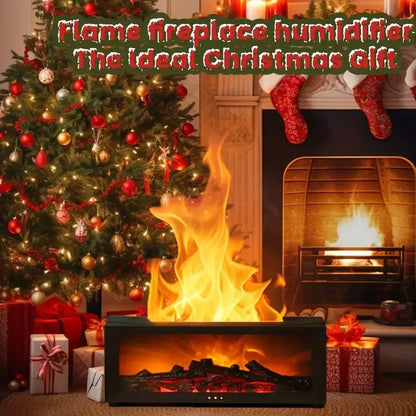 🔥🎁Nyhet 50 % RABATT🔥🔥 Eldstadsflamdiffusor Luftfuktare med Fjärrkontroll