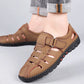 🔥🎁Nyhet 50 % RABATT🔥Fashionabla läder ihåliga sandaler