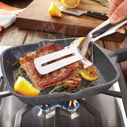 🍖 🎁Köp 2 få 1 gratis🔥🔥 Grillklämma i rostfritt stål – dubbelsidig, hållbar & livsmedelskvalitet – perfekt för grillning och stekning 🥩