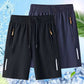 🩳 50% RABATT 🌬️ | Herrshorts med Elastisk Midja – Andningsbara & Säkra Fickor