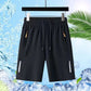 🩳 50% RABATT 🌬️ | Herrshorts med Elastisk Midja – Andningsbara & Säkra Fickor
