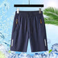 🩳 50% RABATT 🌬️ | Herrshorts med Elastisk Midja – Andningsbara & Säkra Fickor