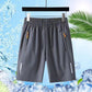 🩳 50% RABATT 🌬️ | Herrshorts med Elastisk Midja – Andningsbara & Säkra Fickor