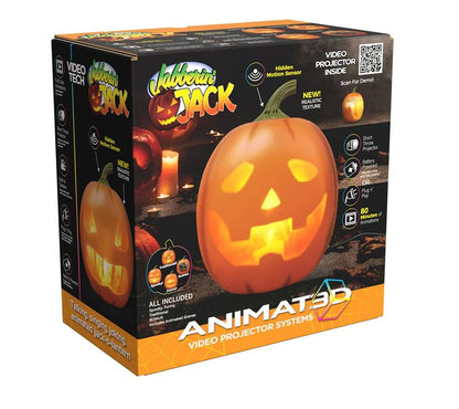 📢⏰🔥Nyhet 50 % RABATT🎁Jabberin' Jack – animerad, talande och sjungande pumpa