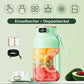 🔥🎁Nyhet 50 % RABATT🔥🍎🍓🍉2-i-1-juicekopp 🍹 Drick direkt efter juicepressning. Stor kapacitet, digital skärm, design med flera blad. 🏋️