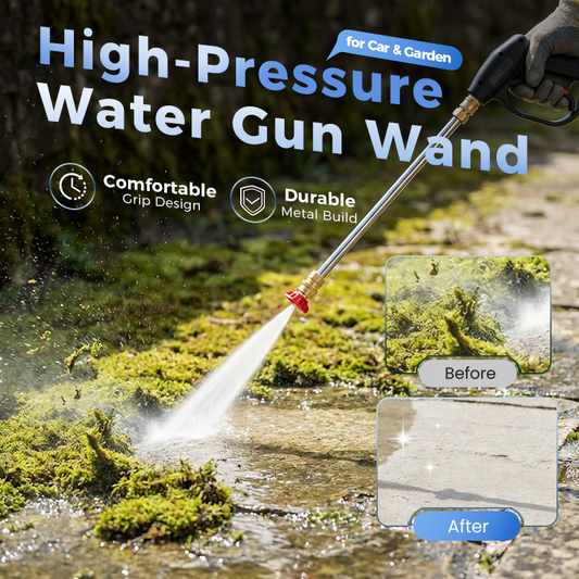 💧 50% RABATT! 🔫 Högtrycksspruta för Bil & Trädgård – Justerbart Munstycke, Läcksäker Design & Perfekt För Grundlig Rengöring Av Fordon, Uteplatser & Maskiner 🚗