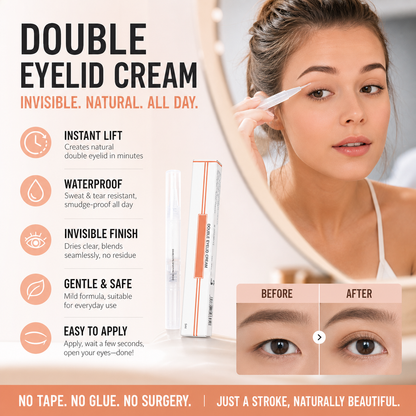 🎁Köp 2 få 1 gratis🔥👁️ Definierande Kräm för Dubbla Ögonlock – Naturlig Look på Några Sekunder ✨
