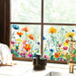 Färgglada Blombukett Fönsterdekal
