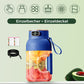 🔥🎁Nyhet 50 % RABATT🔥🍎🍓🍉2-i-1-juicekopp 🍹 Drick direkt efter juicepressning. Stor kapacitet, digital skärm, design med flera blad. 🏋️