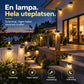 🔥50% RABATT NU! ☀️💡 Solcellsdriven LED‑vägglampa – dekorativ utomhusbelysning, energieffektiv för uteplats 🏡✨