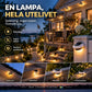 🔥50% RABATT NU! ☀️💡 Solcellsdriven LED‑vägglampa – dekorativ utomhusbelysning, energieffektiv för uteplats 🏡✨