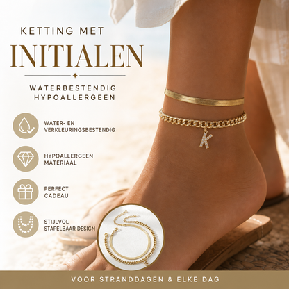 🔥🎁Nyhet 50 % RABATT🔥📿✨ Halsband med initialer – vattentåligt, allergivänligt, en perfekt present!
