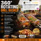 🔥🎁Nyhet 50 % RABATT🍖 Tidsbegränsat BBQ-erbjudande – 360° rullande grillkorg | Grillkorg med non-stick-beläggning för kött, grönsaker & annat
