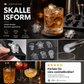 🛒Köp 1, få 1 gratis💀 3D Skalle Silikonisform med lock – Enkel formning & lätt uttagning – Perfekt för festdrycker och hemmabruk 🧊