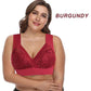 Plus Size Comfort Extra Elastisk Trådlös Stöd BH med spets  (Storleken är densamma som för vanliga behåar)