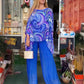 🔥🎁Nyhet 50 % RABATT🔥💐✨Ladies Sommar Färgglad Cool Chiffong Tvådelat Set✨