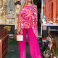 🔥🎁Nyhet 50 % RABATT🔥💐✨Ladies Sommar Färgglad Cool Chiffong Tvådelat Set✨