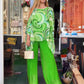 🔥🎁Nyhet 50 % RABATT🔥💐✨Ladies Sommar Färgglad Cool Chiffong Tvådelat Set✨