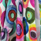 Fashion Printed Ruffle-Sleeve V-Neck Button-Down Dress