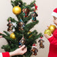 🐶 🎁Köp 1 få 1 gratis🔥🎄 7 stycken hängande hundmotiv julgransprydnader, vacker dekoration till julgranen ✨
