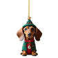 🐶 🎁Köp 1 få 1 gratis🔥🎄 7 stycken hängande hundmotiv julgransprydnader, vacker dekoration till julgranen ✨