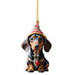🎄 7 stycken 🐶 Julgransprydnad för hund✨Hängande hundprydnader